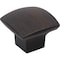 Jeffrey Alexander 1-3/16" Overall Length Brushed Oil Rubbed Bronze Square Sonoma Cabinet Knob 431DBAC - alternate 1